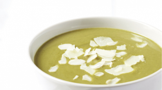 Velouté de cresson et de chou kale