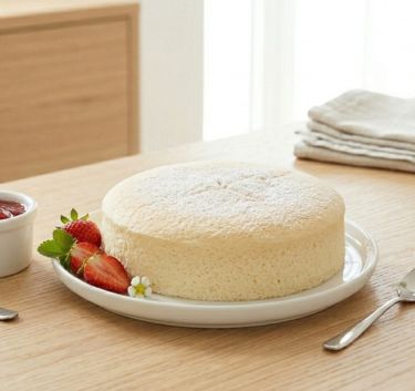 Strawberry jam sponge pudding Magimix.