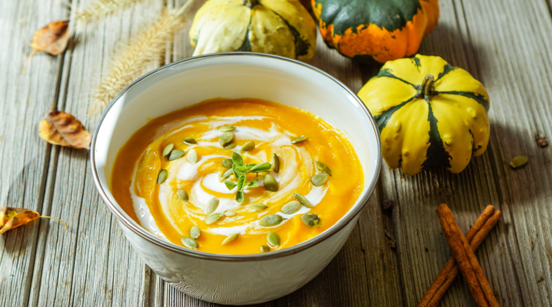 Soupe de courge à la cannelle