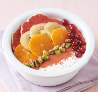 Smoothie bowl framboise, banane Magimix.