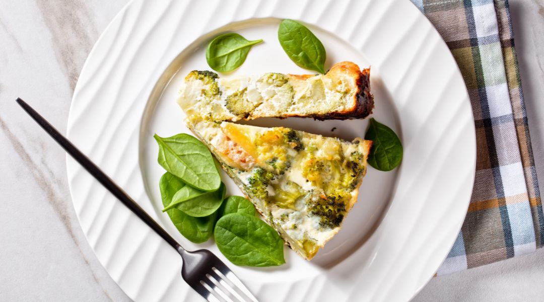 Quiche au brocoli et poulet