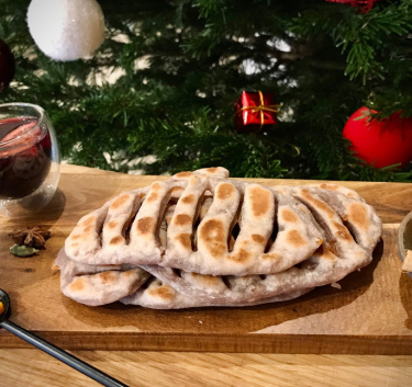 Petits pains plats de Noël Magimix.
