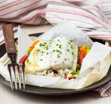 Papillotes de dorade safranée Magimix.