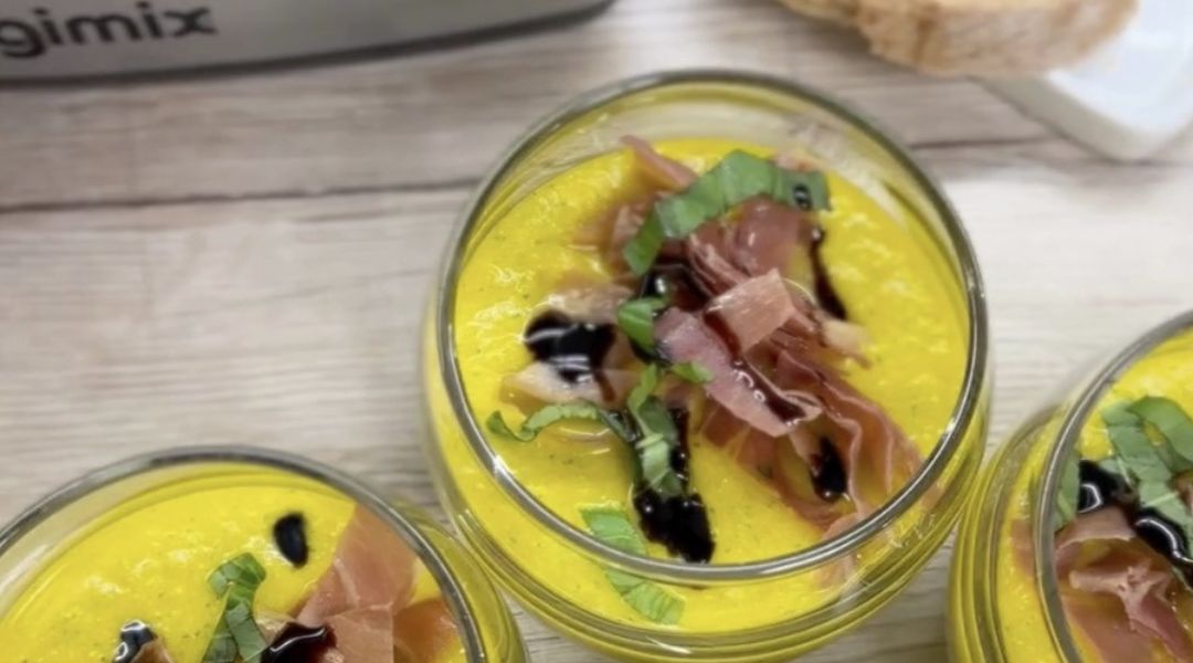 Soupe au melon et jambon