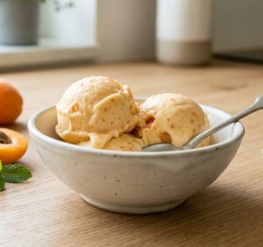Apricot sorbet Magimix.