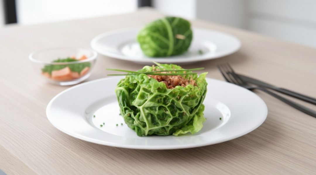 Chou farci au surimi