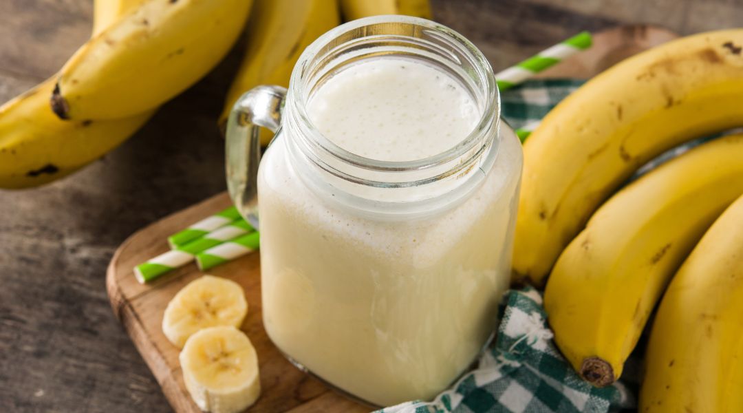 Tropical banana smoothie