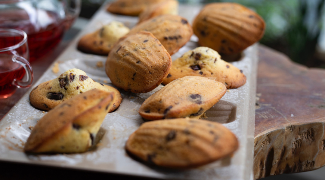 Madeleines aux pépites de chocolat