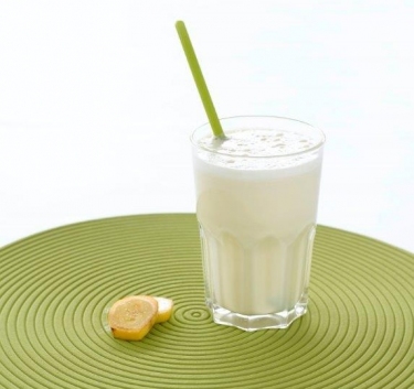 Milkshake banane au lait de soja Magimix.