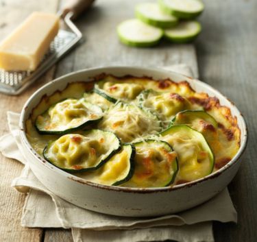 Gratin de courgettes et ravioles Magimix.