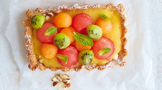 Tartelette mangue pastèque melon