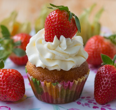 Cupcakes aux fraises Magimix.