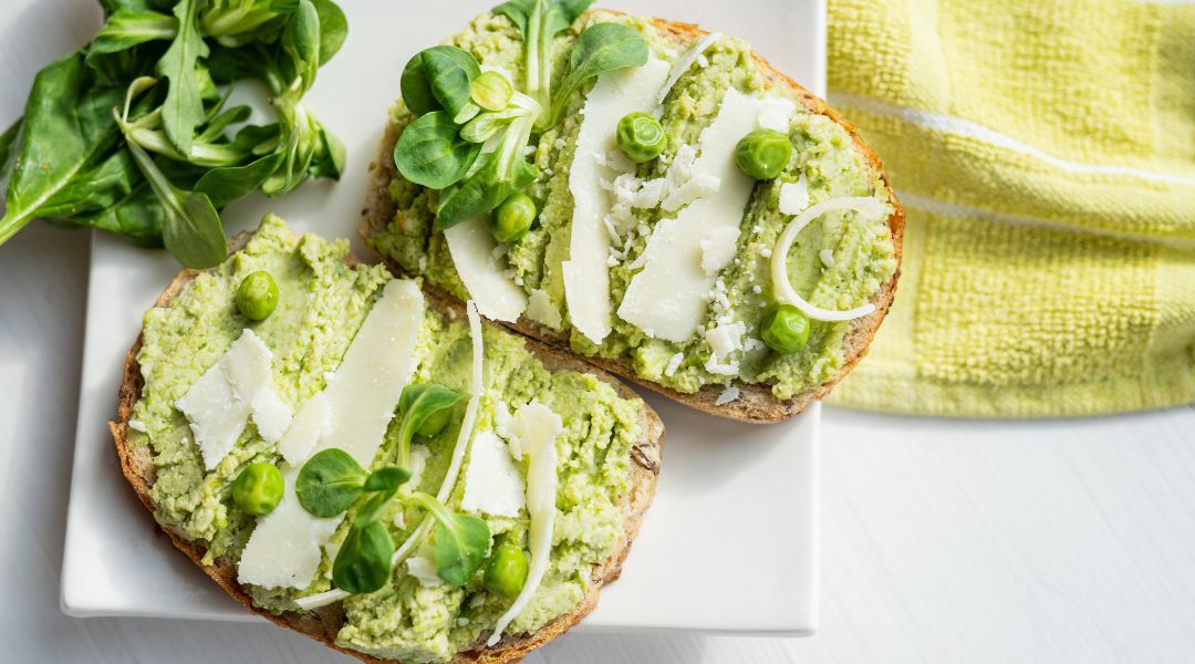 Purée de courgettes et petits pois