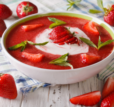 Soupe de fraises Magimix.