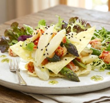 Potato salad with crab Magimix.