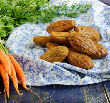 Madeleines aux carottes Magimix.