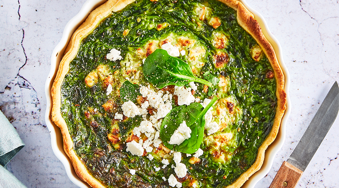 Tarte aux épinards & feta
