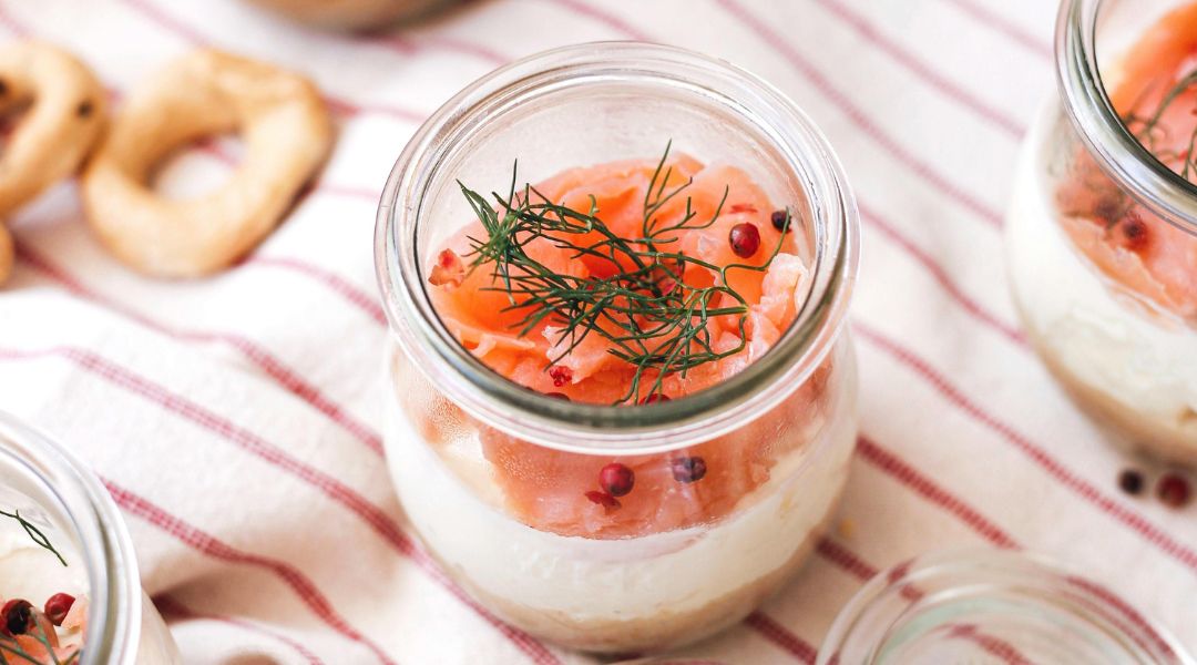 Verrine saumon, ricotta