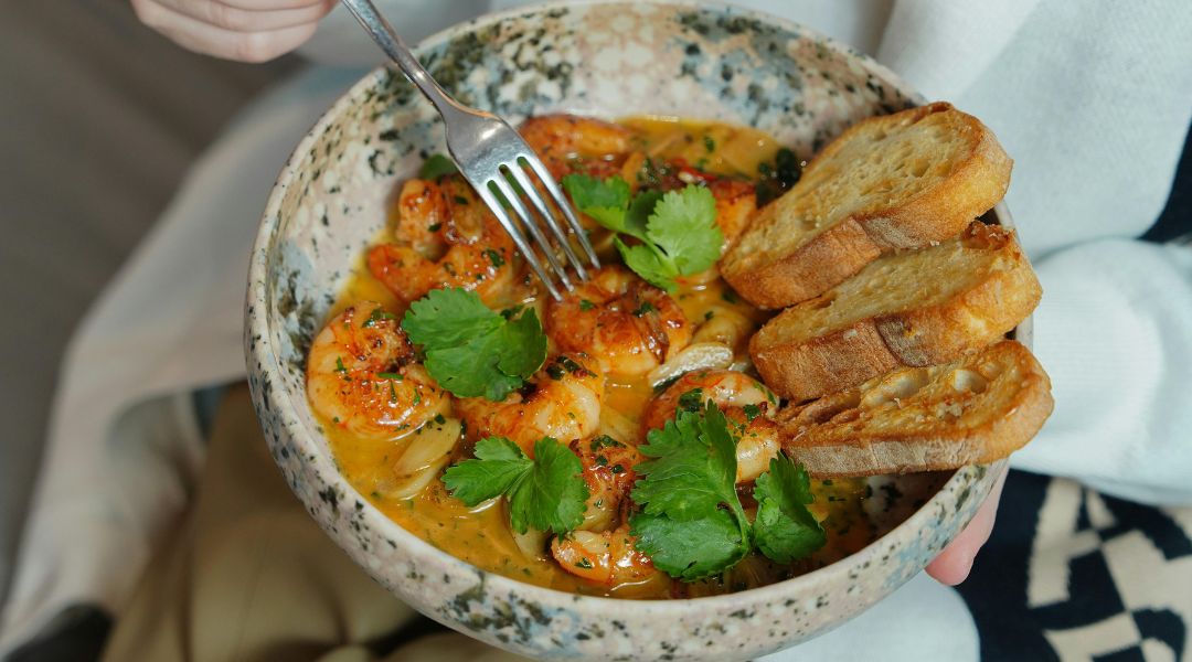 Curry crevettes, coco et ananas