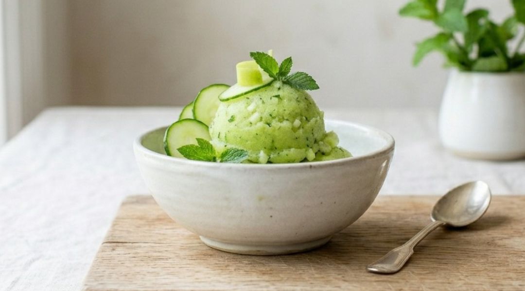 Sorbet concombre et pomme verte