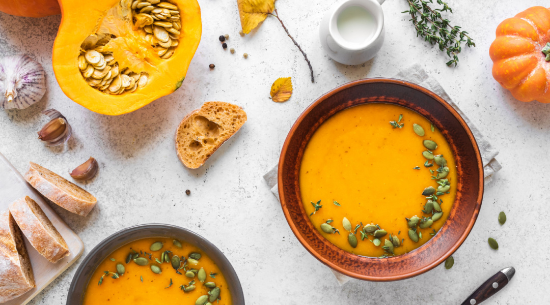 Velouté de potimarron anti-gaspi