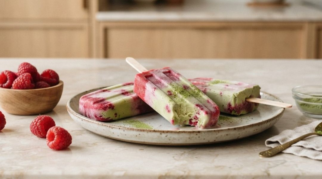 Esquimau matcha-framboises