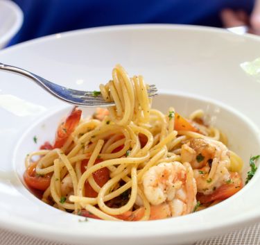 Crevettes au chorizo et lait de coco Magimix.