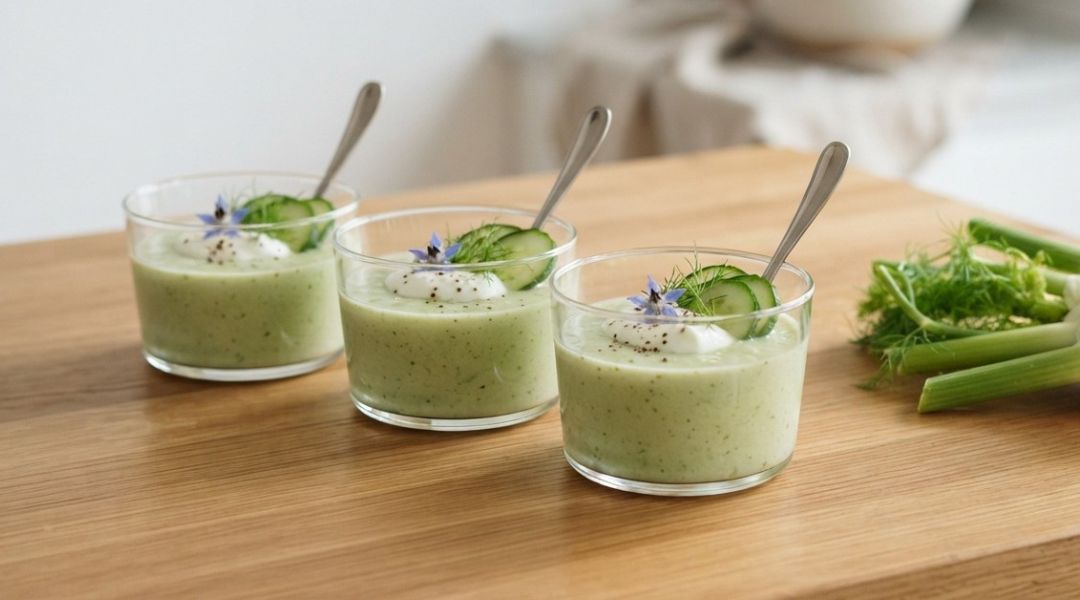 Gaspacho fenouil, concombre, yaourt