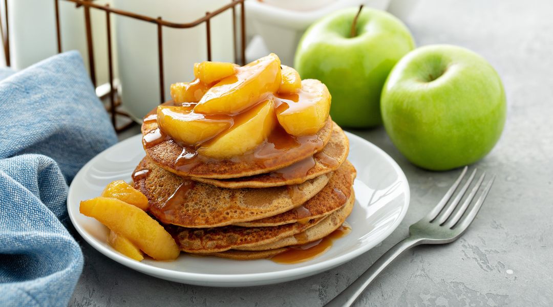 Crêpe épaisse aux pommes