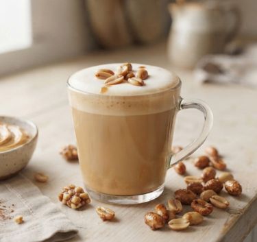 Latte cacahuète & sirop d'érable
