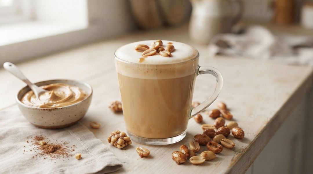 Latte cacahuète & sirop d'érable