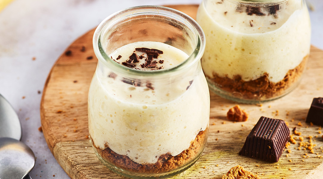 Entremet frais à la banane