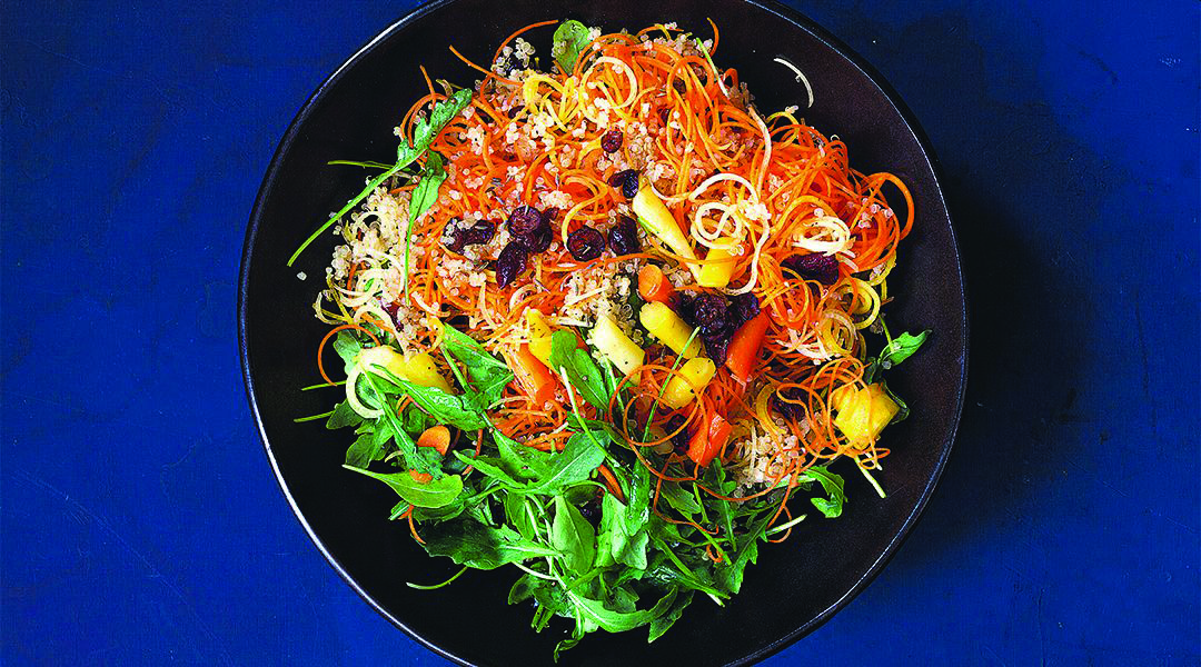 Salade carottes, quinoa & cranberrie