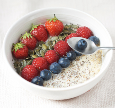 Porridge quinoa et fruits rouges Magimix.