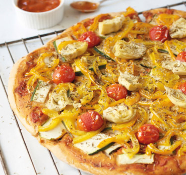 Pizza aux légumes grillés Magimix.
