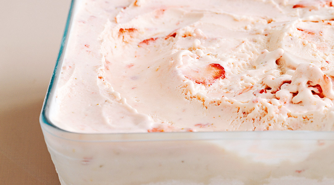 Glace à la fraise
