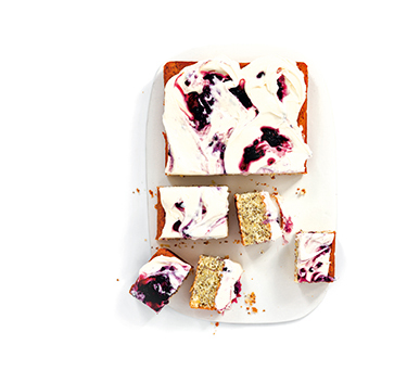 Crème fraîche aux mûres Magimix.