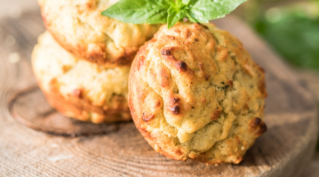 Muffins tofu et basilic