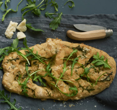 Fougasses au gorgonzola (Pétrin XL) Magimix.