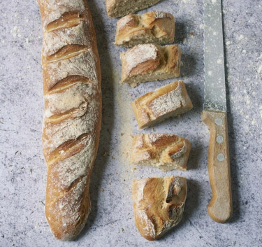 Baguettes tradition/épi (Pétrin XL) Magimix.