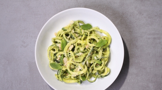 Courgettes au pesto
