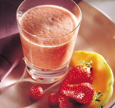 Cocktail fraise, framboise, melon Magimix.
