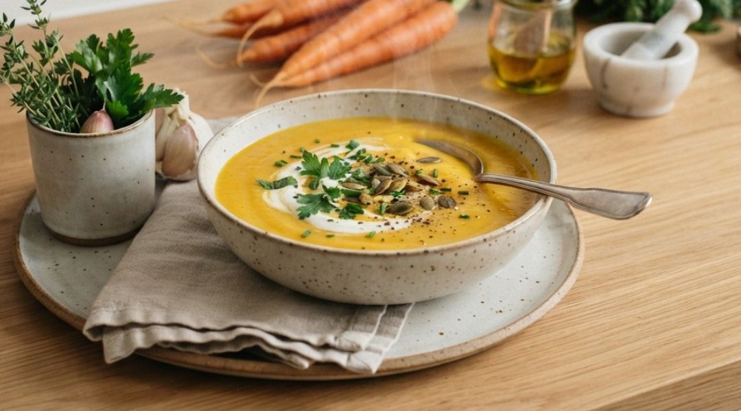 Velouté de courgettes et carottes