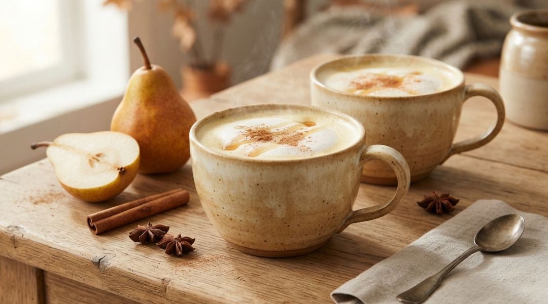Latte poire, vanille et érable