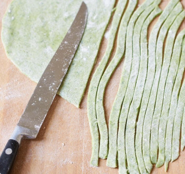 Tagliatelles aux épinards Magimix.
