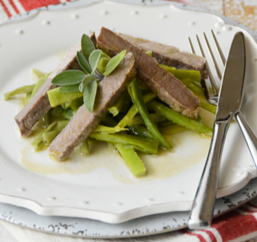 Filet de bœuf et haricots verts Magimix.