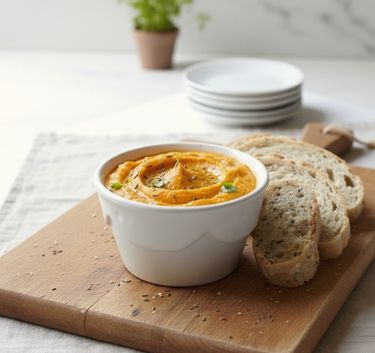 Carrot dips Magimix.