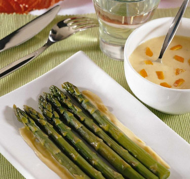 Asperges sauce orange Magimix.