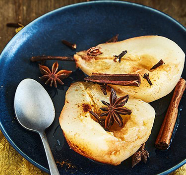 Poires au sirop & épices Magimix.