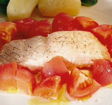 Fleur de saumon, tomates et avocat Magimix.